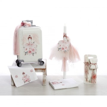 Bellissimo Σετ Βάπτισης για Κορίτσι με θέμα Μπαλαρίνα ΣΔΣ-2513